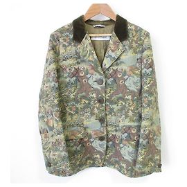 Max Mara SPORTMAX MaxMara Giacca sartoriale singola Gobelin Verde