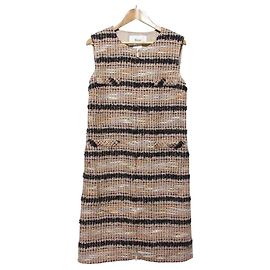 Autre Marque Rene TISSUE Tweed Kleid Pink