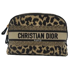 Dior Pochette leopardata Marrone