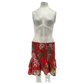 Isabel Marant Etoile Falda roja estampada Roja