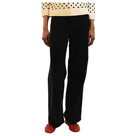 Céline Pantaloni in velluto a coste blu navy - taglia UK 8 Blu navy