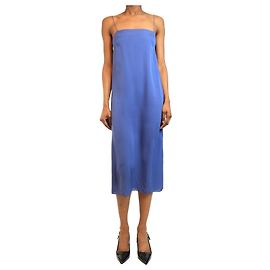 Khaite Robe nuisette en soie bleue - taille UK 4 Violet