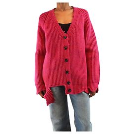Marni Lila Cardigan aus grobem Strick - Größe UK 8 Pink