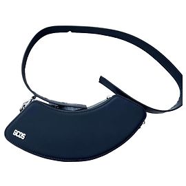 GCDS Borsa a Tracolla in Pelle Nera Nero