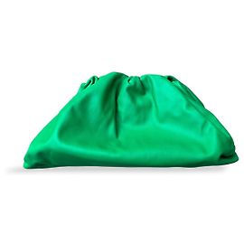 Bottega Veneta The Pouch Pochette en Cuir Vert Vert