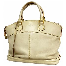 Bolsa Louis Vuitton Suhali Lockit MM Branco