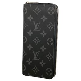 Cartera larga Louis Vuitton Monogram Eclipse Brazza Negro