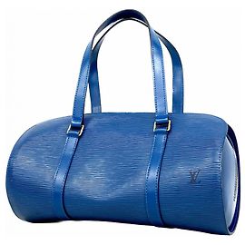 Borsa Louis Vuitton Epi Soufflot M52225 Blu