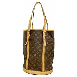 Borsa Tote Louis Vuitton Monogram Bucket GM Marrone