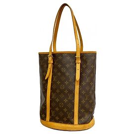 Borsa Tote Louis Vuitton Monogram Bucket GM Marrone