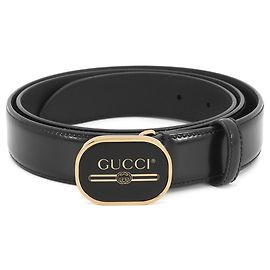 Cintura in pelle da uomo Gucci Nero