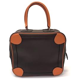Hermès Sac à main Hermes Omnibus PM Orange Marron foncé