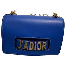 Dior Jadior blaue Lederhandtasche Blau