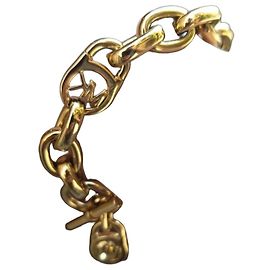 Pulseira de elos grossos Michael Kors dourada Dourado