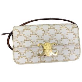 Céline Bolsa Celine Triomphe Arc de Triomphe - Branco Branco