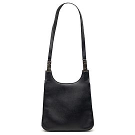 Salvatore Ferragamo Borsa a tracolla in pelle nera Ferragamo Nero