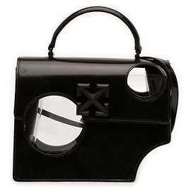 Off White Borsa Meteor Jitney 2.8 in pelle nera Off-White Nero