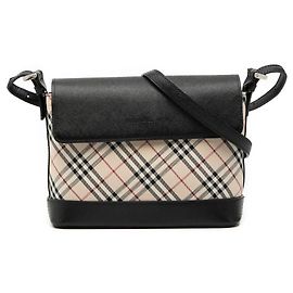 Borsa a tracolla Burberry Beige Nova Check Canvas Beige