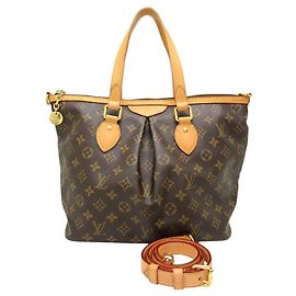 Louis Vuitton Marrón Monogram Palermo PM Castaño