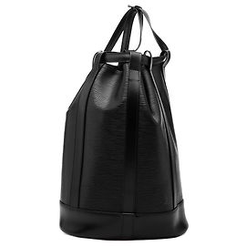 Louis Vuitton Black Epi Randonnee PM Schwarz