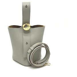 Sac seau LOEWE Pebble Bucket Bag Mini Marron
