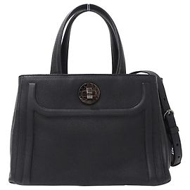 Bulgari Bvlgari Women's Leather Handbag Black