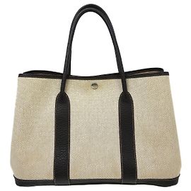 Hermès Tote Hermes Garden Party Toile et Cuir 36 Multicolore