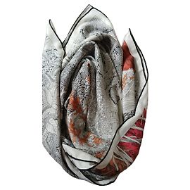 Sciarpa Hermès in Cashmere e Seta Nero
