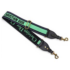 NEW CHRISTIAN DIOR CANVAS SHOULDER STRAP GREEN 82-122 SAC SHOULDER STRAP Green