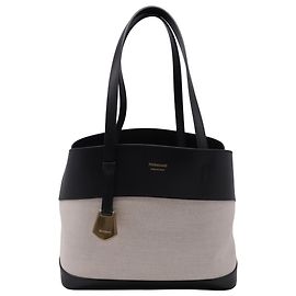 Salvatore Ferragamo Borsa Tote Charming di Ferragamo in tela beige e pelle Beige