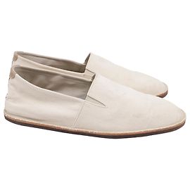 Espadrilles slip-on Brunello Cucinelli in tela bianca Bianco Crudo