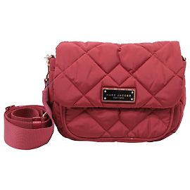 Borsa a tracolla Marc Jacobs Quilted Utility in nylon rosso Rosso Bordò