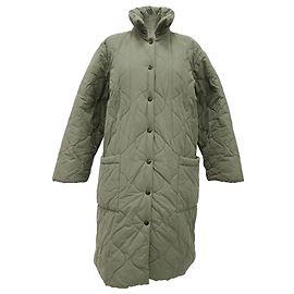 Apc Abrigo acolchado de botonadura sencilla A.P.C. en algodón verde Verde Verde oliva