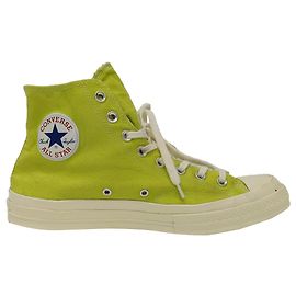 Comme Des Garcons Comme des Garçons Play x Converse Chuck 70 High-Top Sneaker aus grünem Canvas Grün