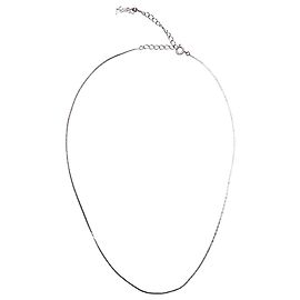 Saint Laurent Snake Chain Necklace in Silver Metal Silvery