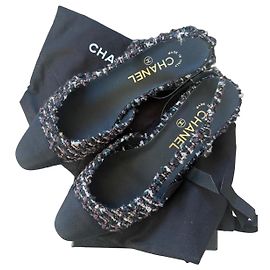 Chanel Slingback Tweed Multicolore
