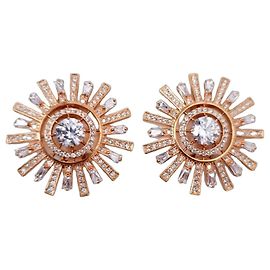 Orecchini Swarovski a forma di sole con cristalli D'oro