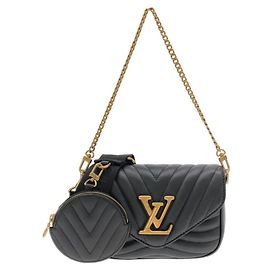 Borsa a tracolla Louis Vuitton Multi Pochette M56461 Nero