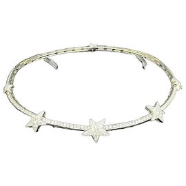 Collana Chanel Géode Comet in diamanti e oro bianco Argento