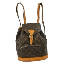 Louis Vuitton Vintage Montsouris Backpack Monogram Canvas MM Brown