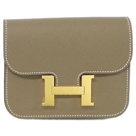 Cartera Hermès Constance Slim Bicolor Castaño Multicolor
