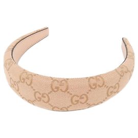 Arco de cabelo Alice em lona rosa Gucci Rosa