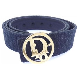 Christian Dior Standard Black Belt Black