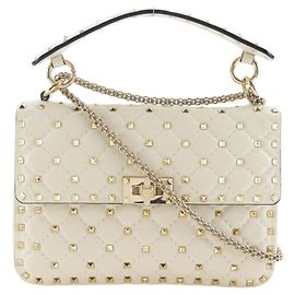 Borsa a Spalla Valentino Garavani Rockstud Medium Bianco