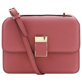 Bolsa de ombro Valextra Noro em couro pequena Rosa
