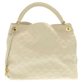 Borsa a Spalla Louis Vuitton Monogram Empreinte Artsy MM Bianco