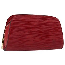 LOUIS VUITTON Epi Dauphine PM Tasche Castilian Rot M48447 LV Auth 177655 Rot