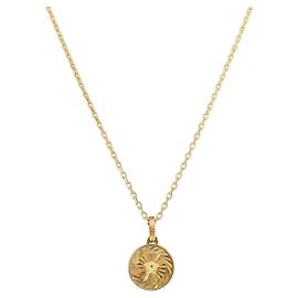 Colar VERSACE metal Gold Tone Auth bs34900A Outro