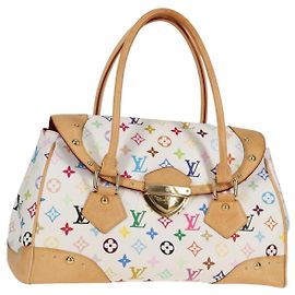 LOUIS VUITTON Borsa Monogram Multicolor Beverly GM Bianca M40201 Auth 121429M Bianco