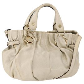 Céline Sac à main CELINE en cuir 2way Or Auth bs34804A Doré